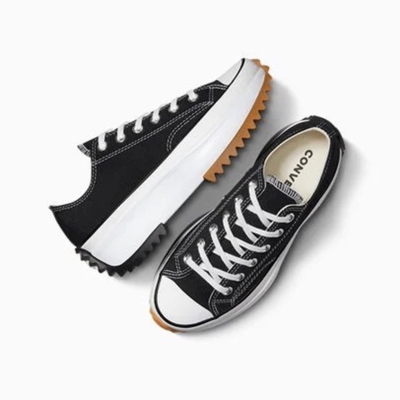 CONVERSE Chuck Taylor Canvas Run Star Hike Platform Low Top Black Women's 7 - Picture 4 of 16